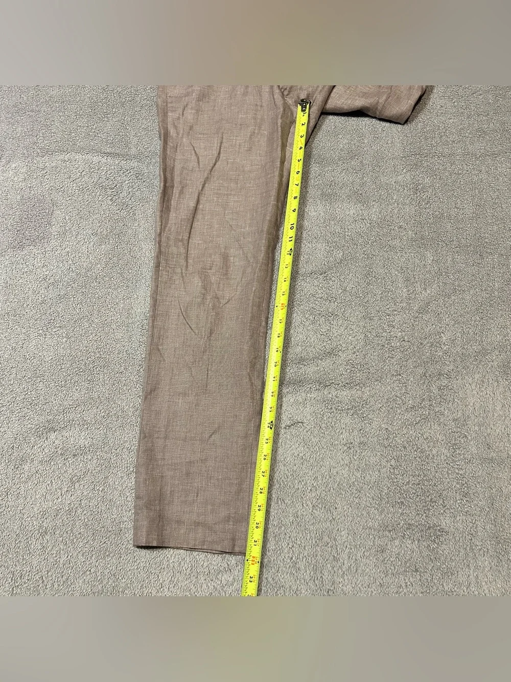 Bonobos Slim Fit Pants Men's 32x32 Brown Linen Blend Straight Leg